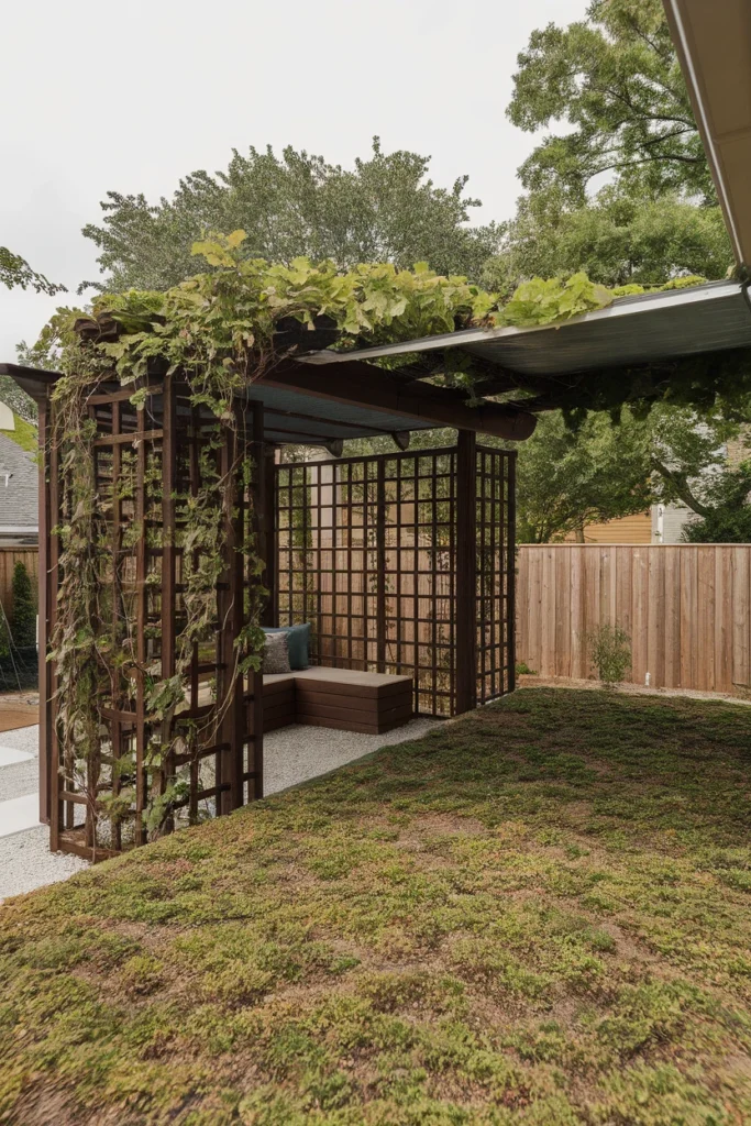 11. Add a Living Roof or Vine-Covered Trellis