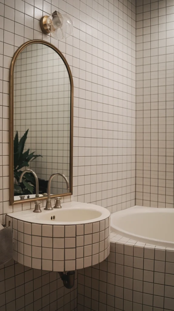 Arched Mirror for a Romantic Feel