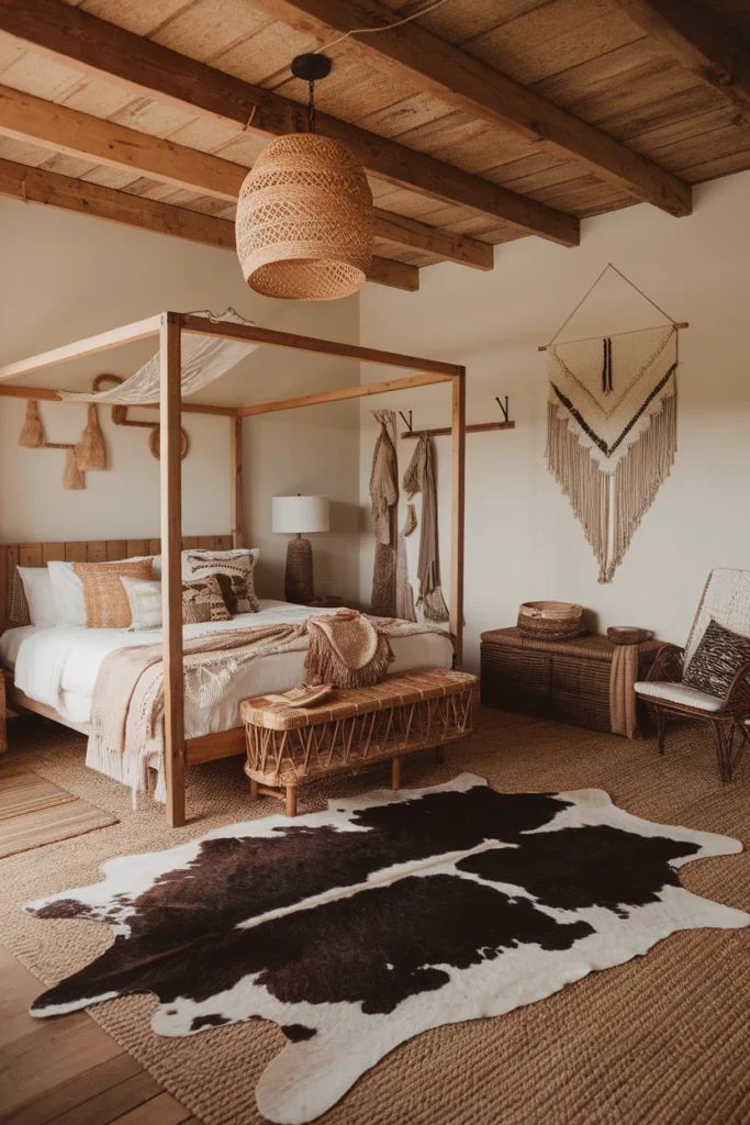 Bring in a Statement Cowhide Rug