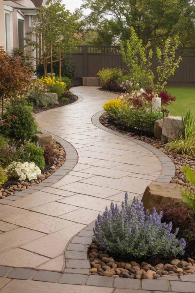 Curved Walkways for Depth