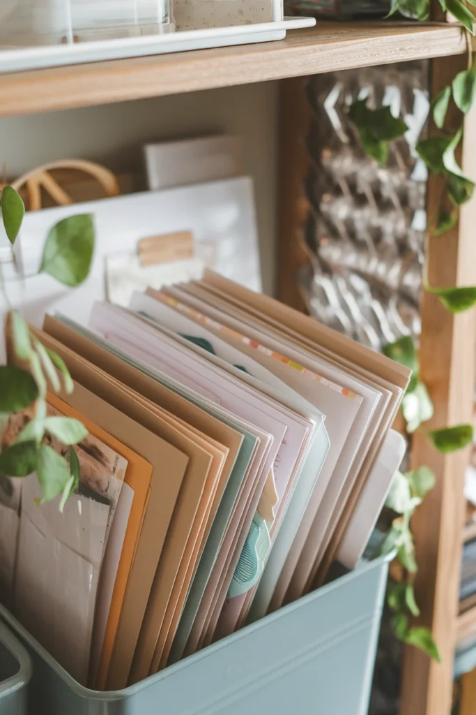 DIY Accordion Files for Scrap Pieces