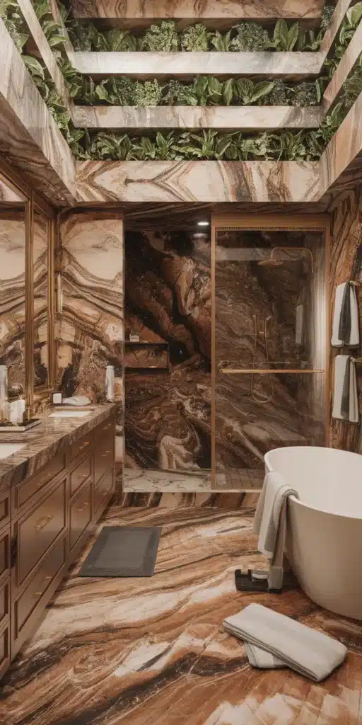 Floor-to-Ceiling Marble