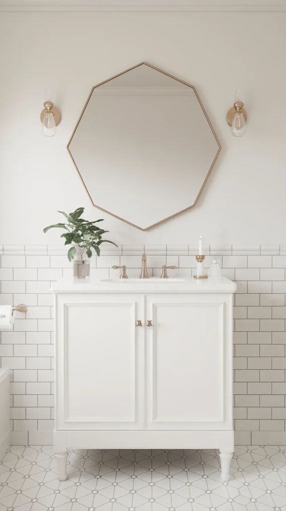 Hexagonal or Geometric Mirrors