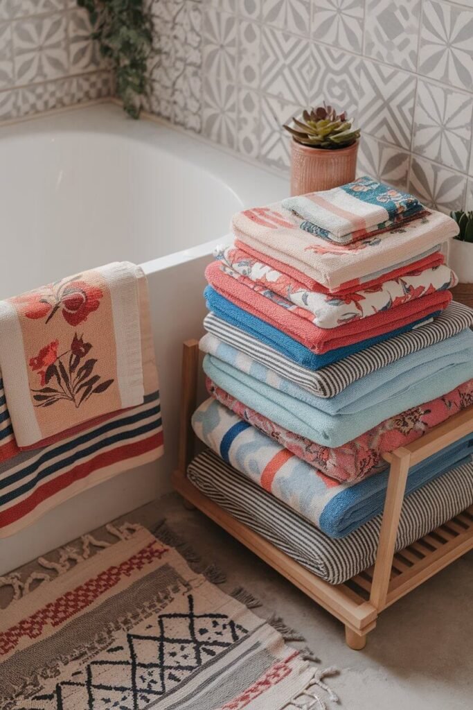 Layer Colorful Towels