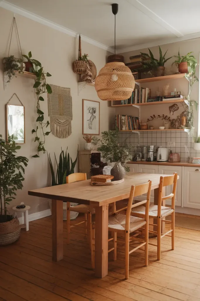 Rattan pendant lighting