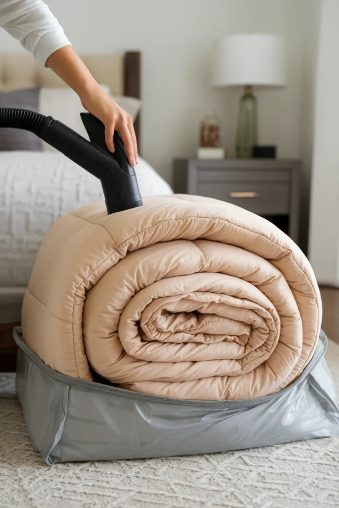 Try Vacuum-Seal Bags for Bulky Items