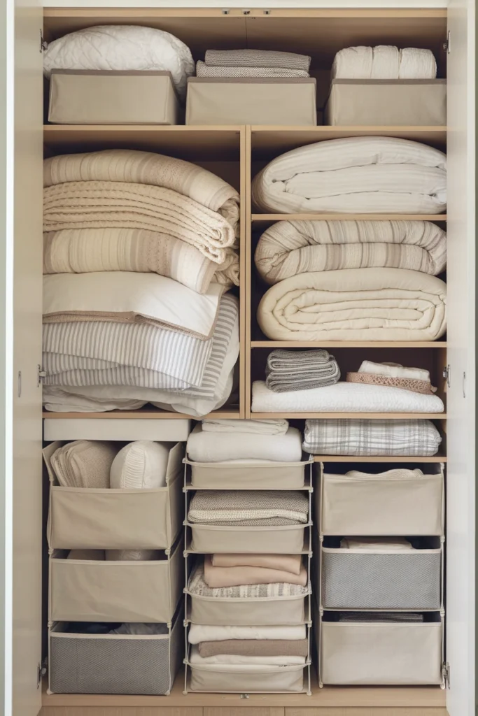 Use Wardrobes for Overflow Bedding