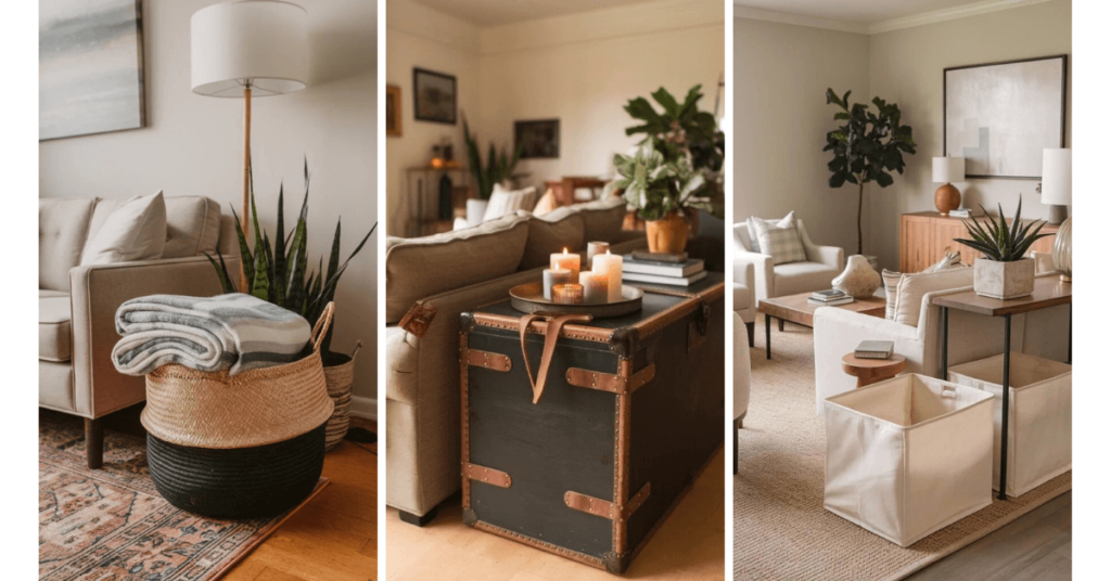 15+ Living Room Blanket Storage Ideas – Stylish & Space-Saving Solutions