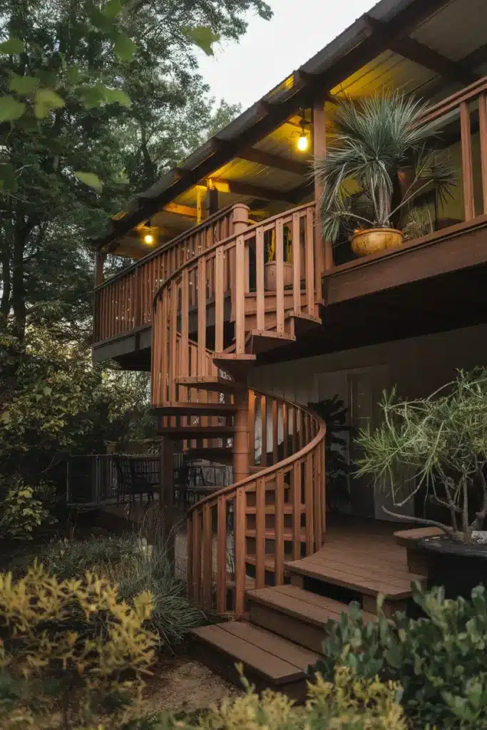  Deck with Spiral Stairs 