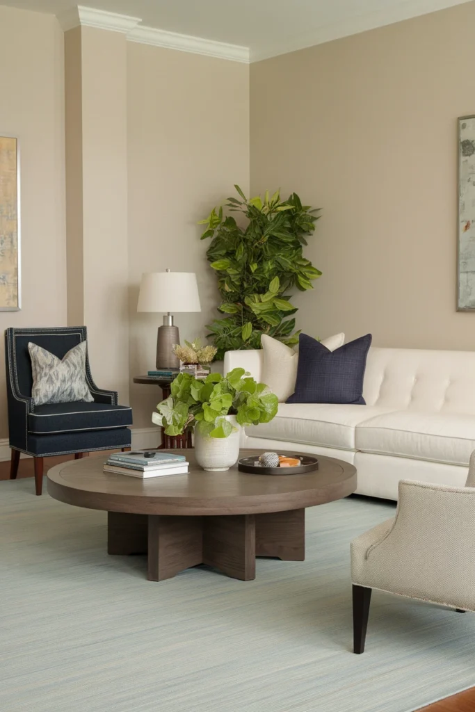 Bring in a Round Coffee Table
