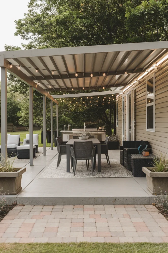 Build a Patio for Dining & Lounging 