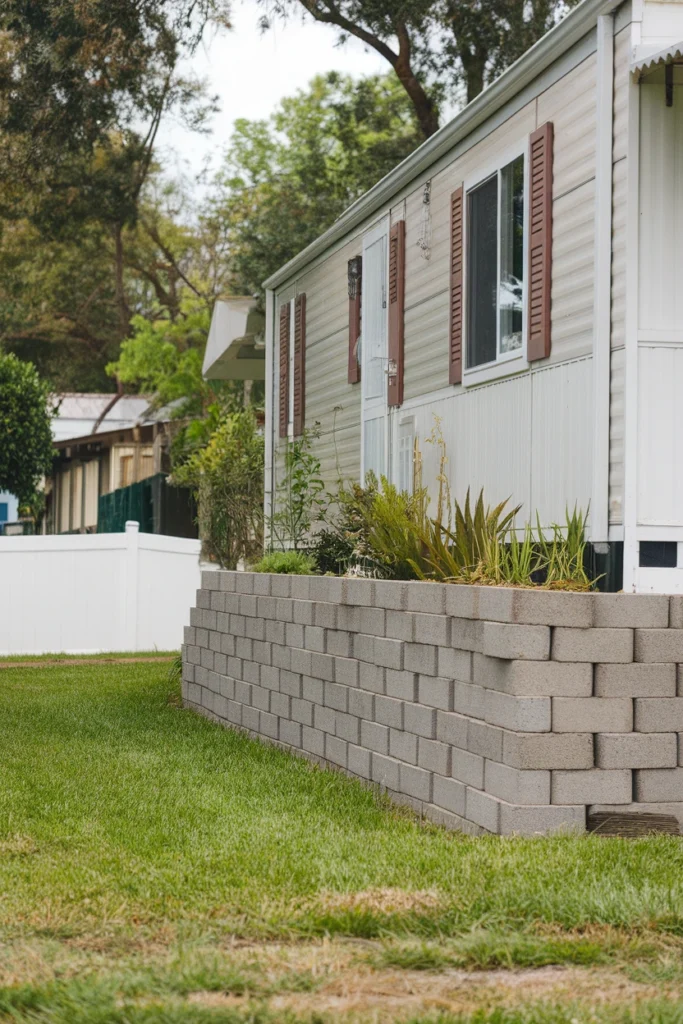 Cinder Block Skirting 