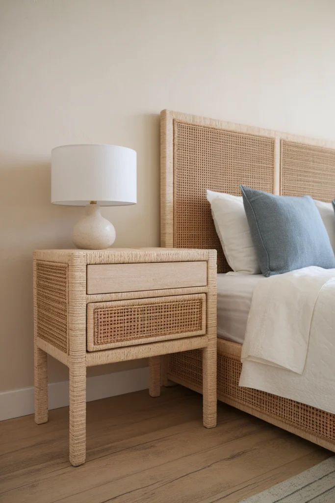 Coastal and Woven Nightstands