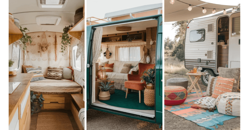 16 Boho and Hippie Camper Design Ideas for a Free-Spirited Makeover