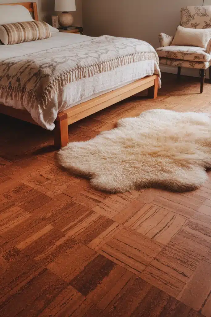 Cork Flooring for Cozy Quietness