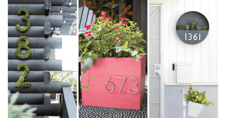 DIY House Number Sign Ideas