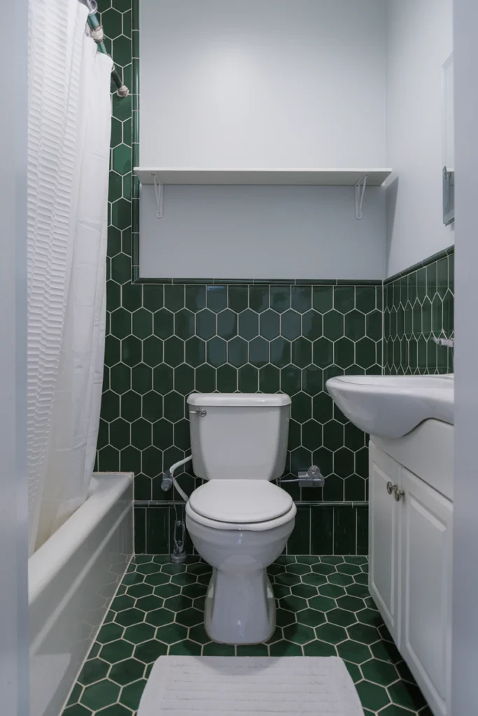 Green Hexagonal Tiles