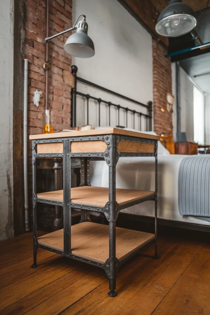 Industrial Look with Metal and Wood