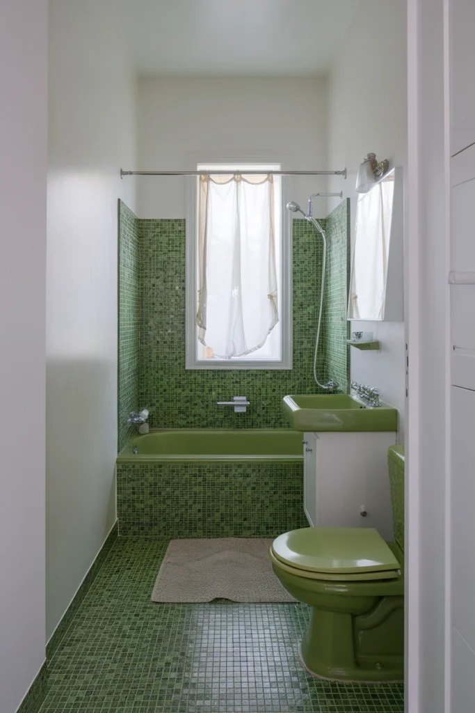 Mosaic Green Floor