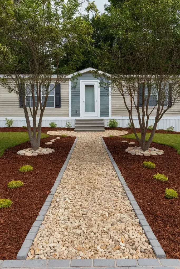  Use Mulch and Gravel for Low Maintenance 
