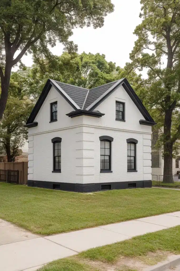 Black Roof for a Dramatic Finish