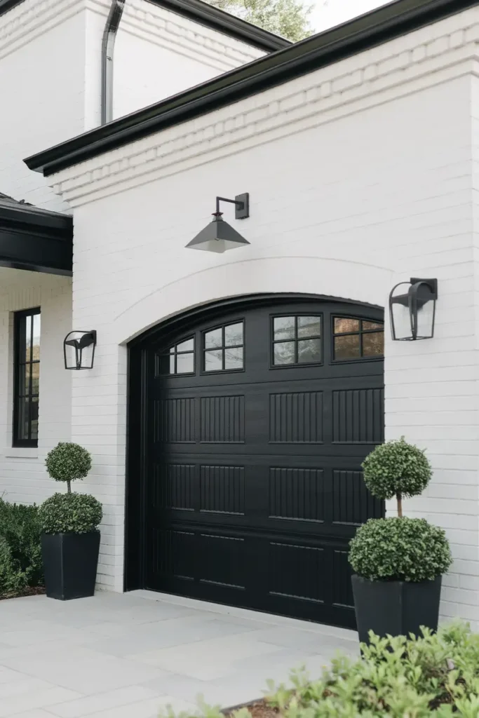Bold Black Garage Doors