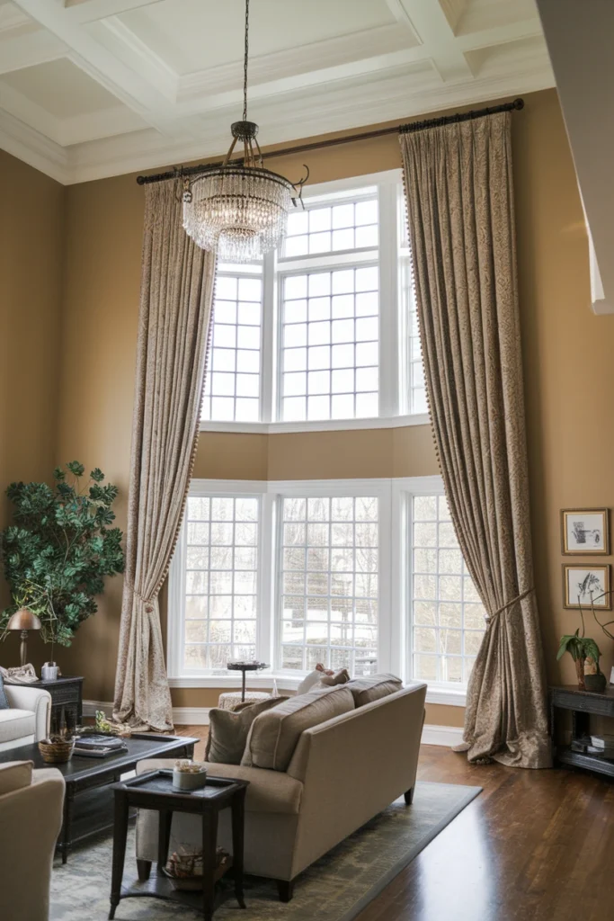 Hang Curtains Higher for a Luxurious Look