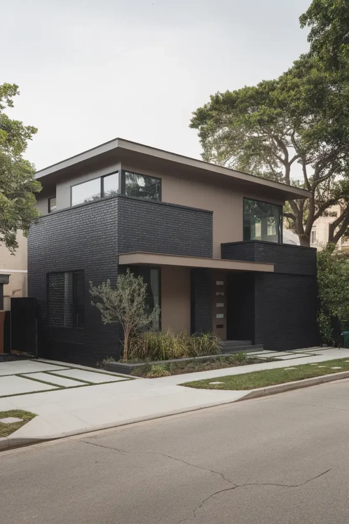 Modern Black and Taupe