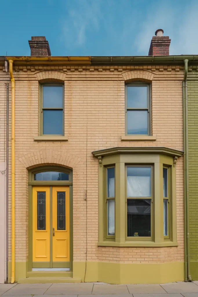 Yellow and Olive Green