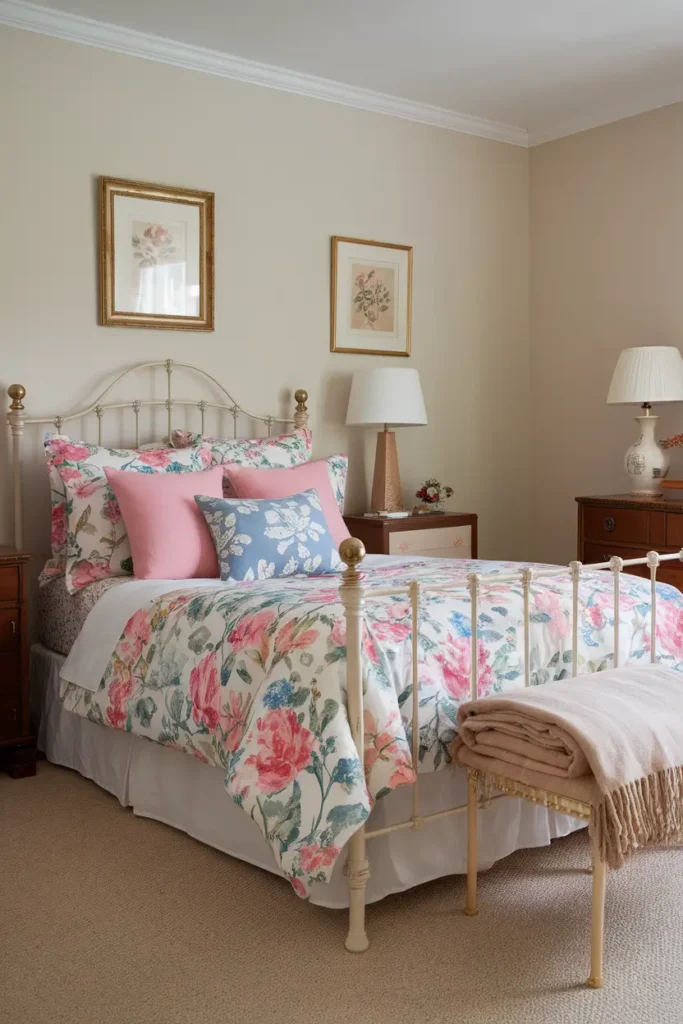 Display Floral Bedding