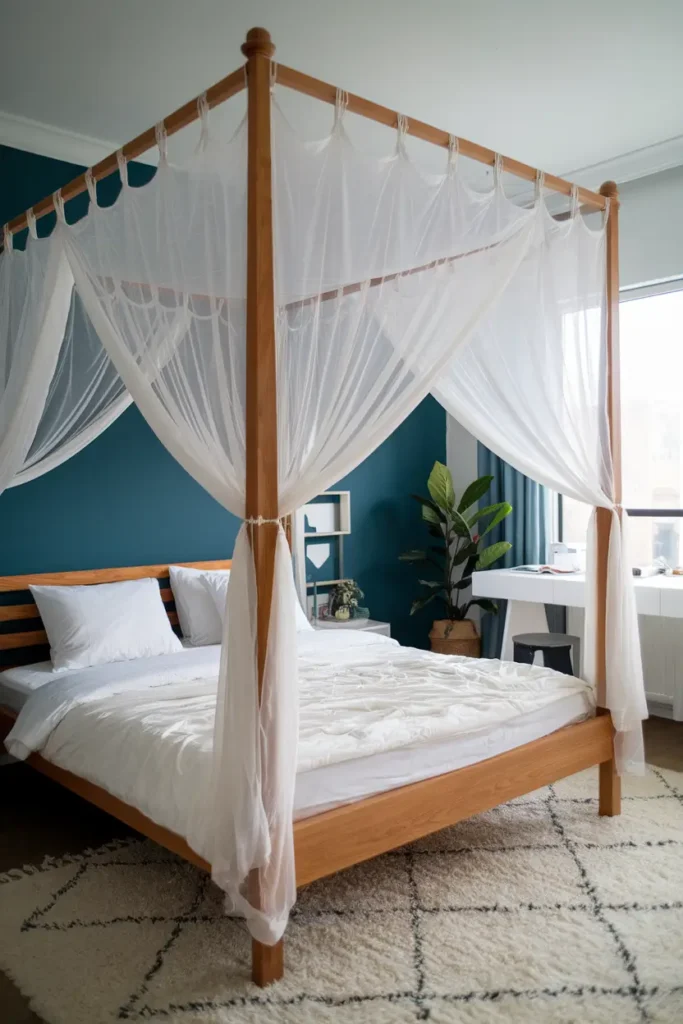 Use a Canopy or Bed Curtains