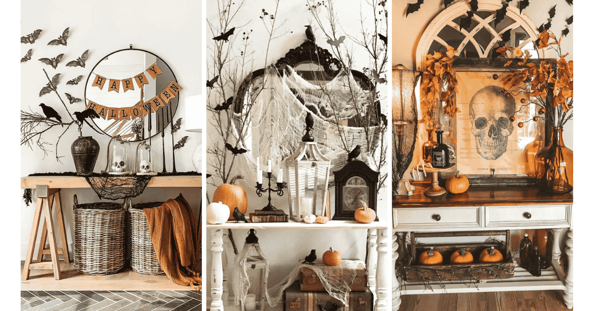 Halloween Entry Table Ideas