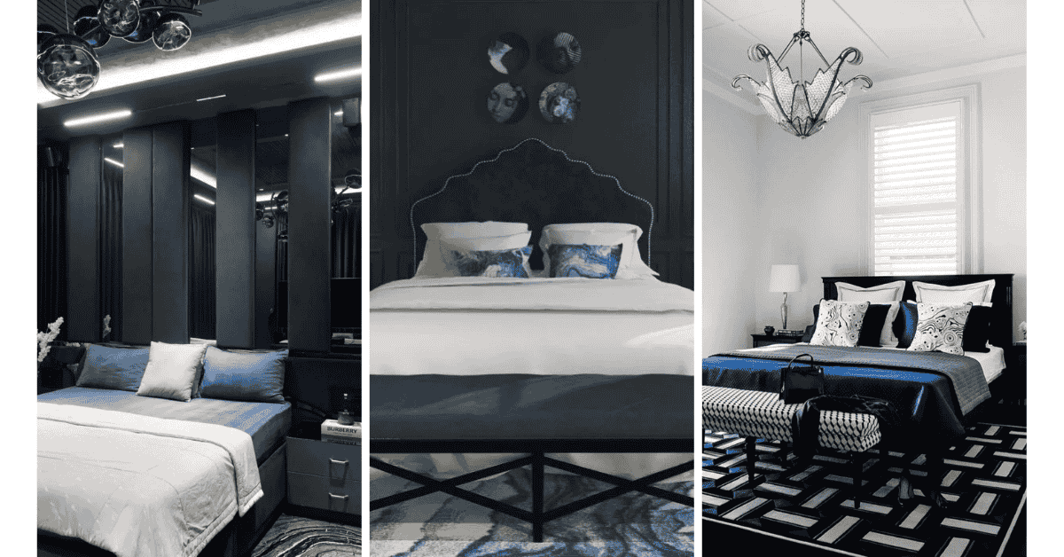 Black and Blue Bedroom Ideas