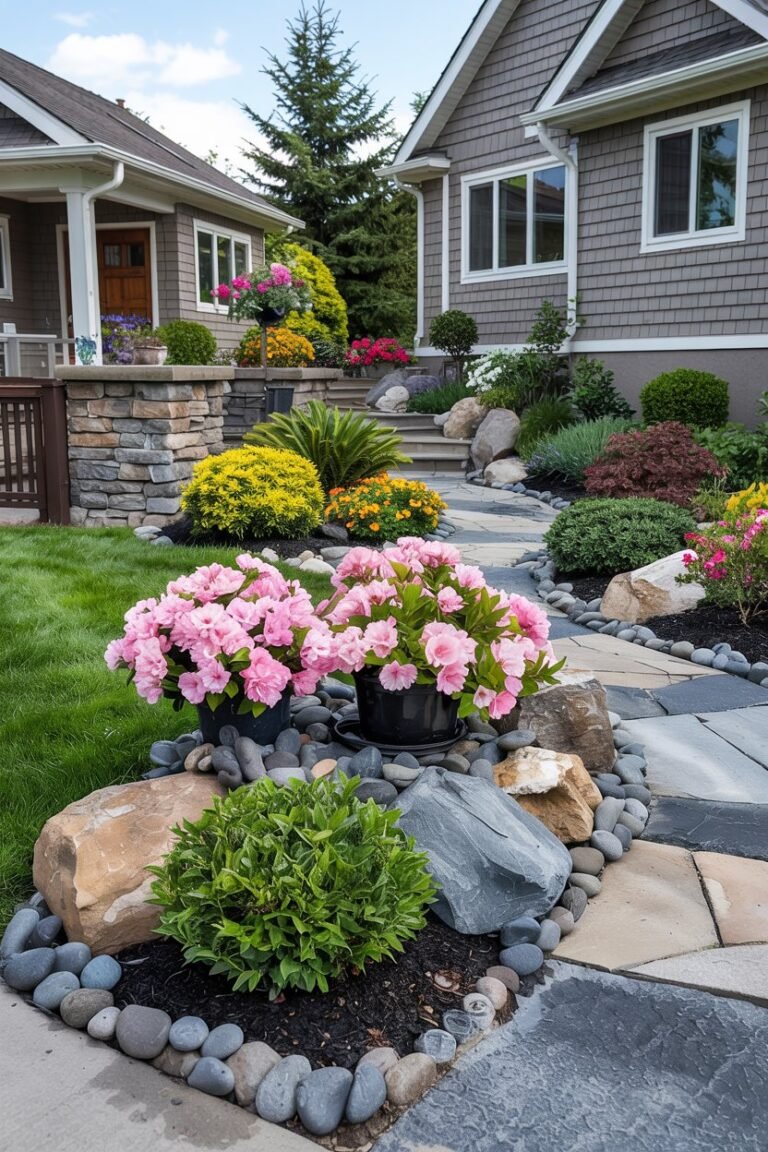 20 Front Driveway Garden Ideas to Transform Your Home's Curb Appeal ...