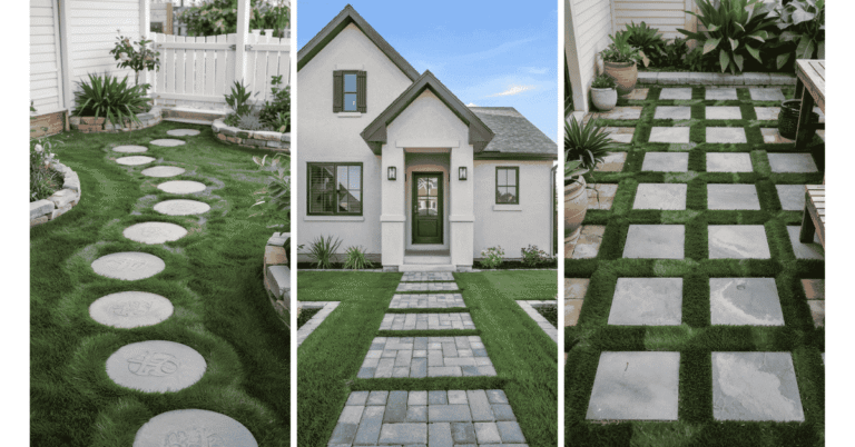 Artificial Grass and Pavers Ideas