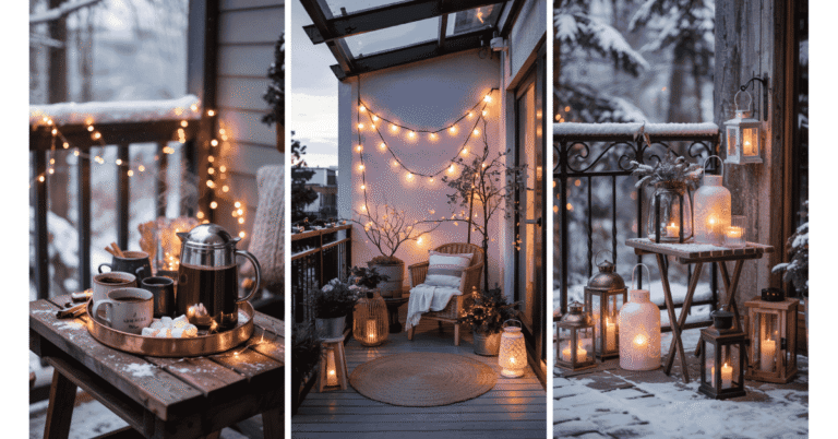Cozy Winter Balcony Ideas