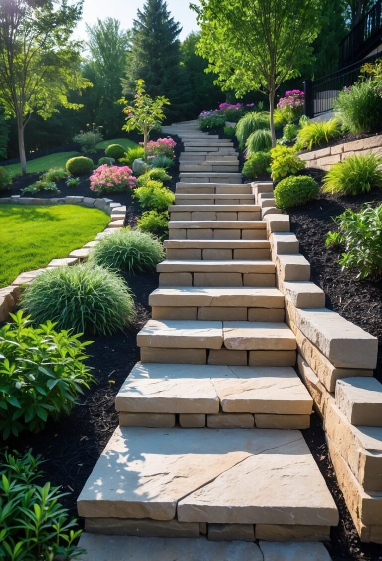 18 Garden Ideas for Sloping Backyards to Maximize Space and Style