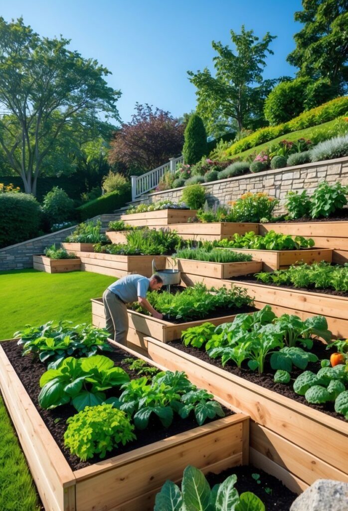 18 Garden Ideas for Sloping Backyards to Maximize Space and Style