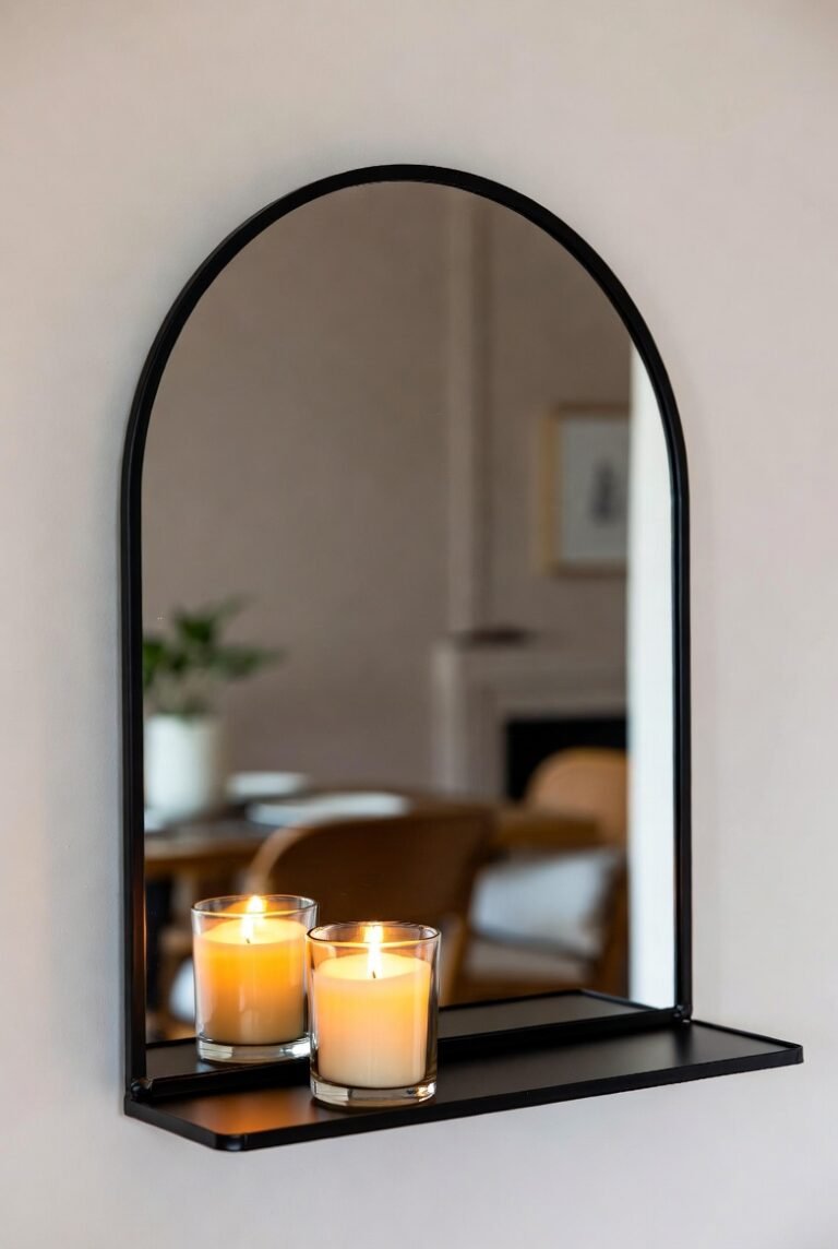 mirror shelf options